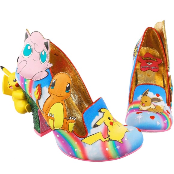 Irregular Choice Pokémon Party Pumps Shoes Pikachu Eevee Jigglypuff Charmander - Picture 10 of 14